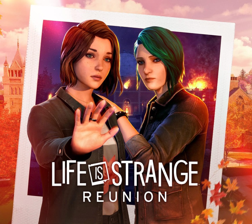 Visuel de Life is strange: Reunion avec Max et Chloé au centre d'une illustration de type photo Polaroid